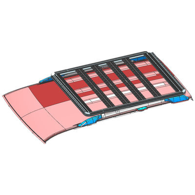 Ατσάλι και αλουμίνιο οροφή Mount φορτηγό αποσκευών για Off Road Toyota Land Cruiser LC200