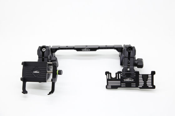 Πολλαπλό κάλυμμα τηλεφώνου Dash + GoPro Mount με αλουμινένιο σιδηρόδρομο, ευέλικτη γωνία για το 2018-2022 Jeep Wrangler