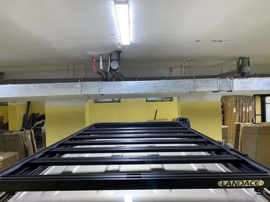 Μαύρο αλουμινίου κράμα στέγη Rack Mount Basket για 4Runner αυτοκίνητο στέγη off-road αξεσουάρ